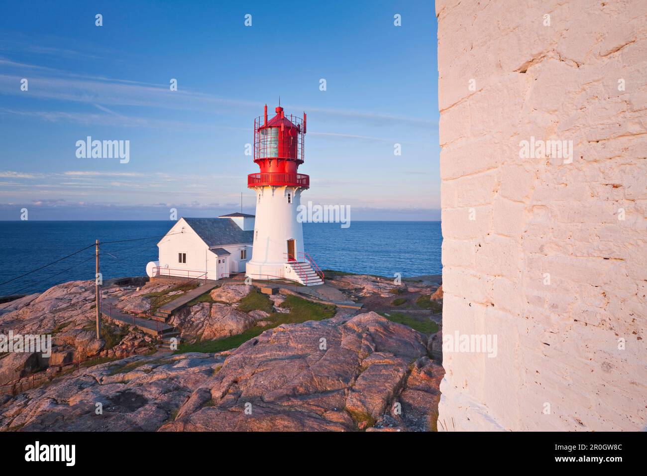 Lindesnes lighthouse, Vest Agder, Norway Stock Photo