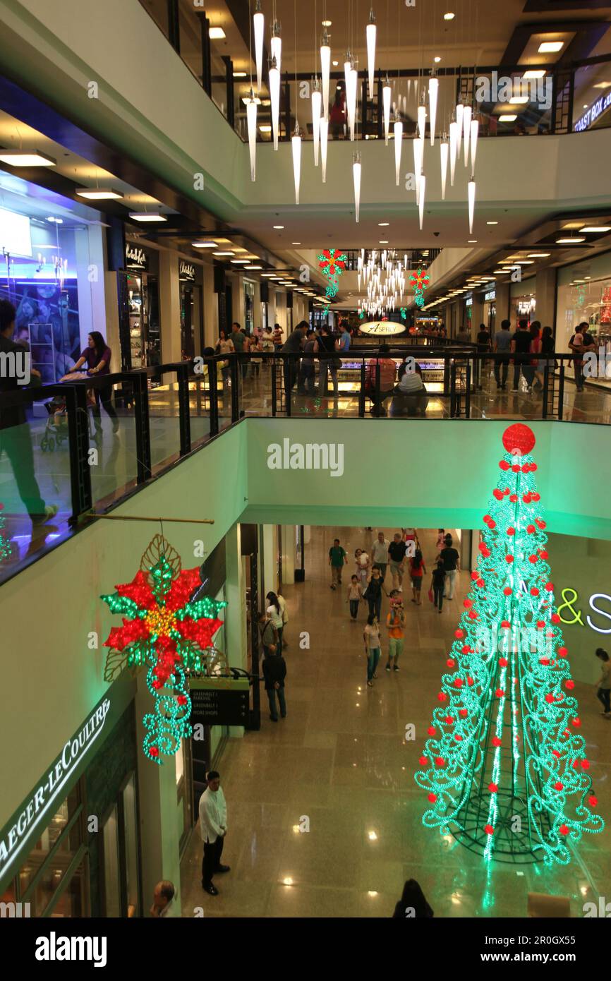 Christmas tree, Greenbelt 5 shopping Mall in Makati City, Manila, Luzon
