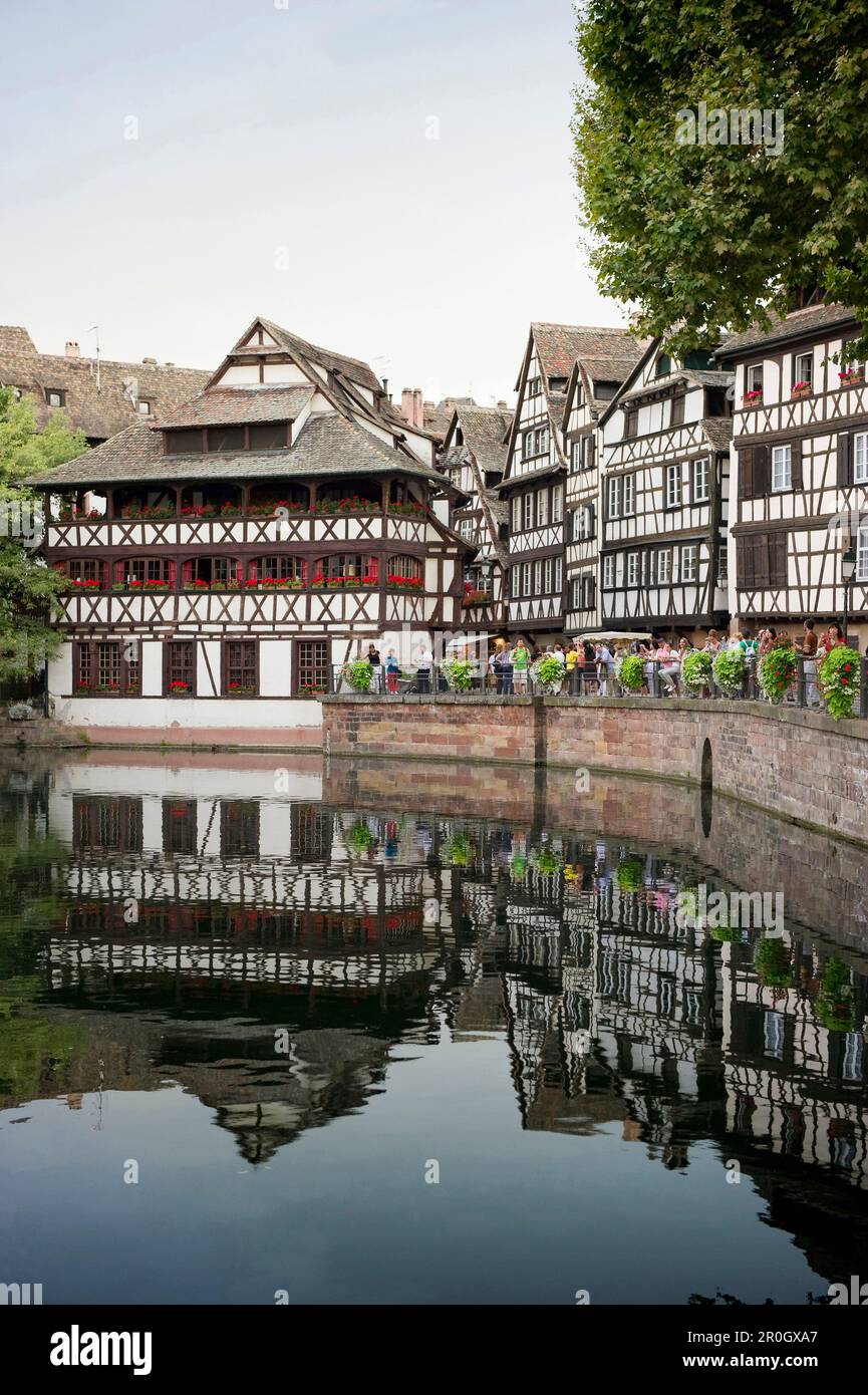 Half Timbered Houses of La Petite France, Strasbourg, Straßburg, Alsace, France Stock Photo