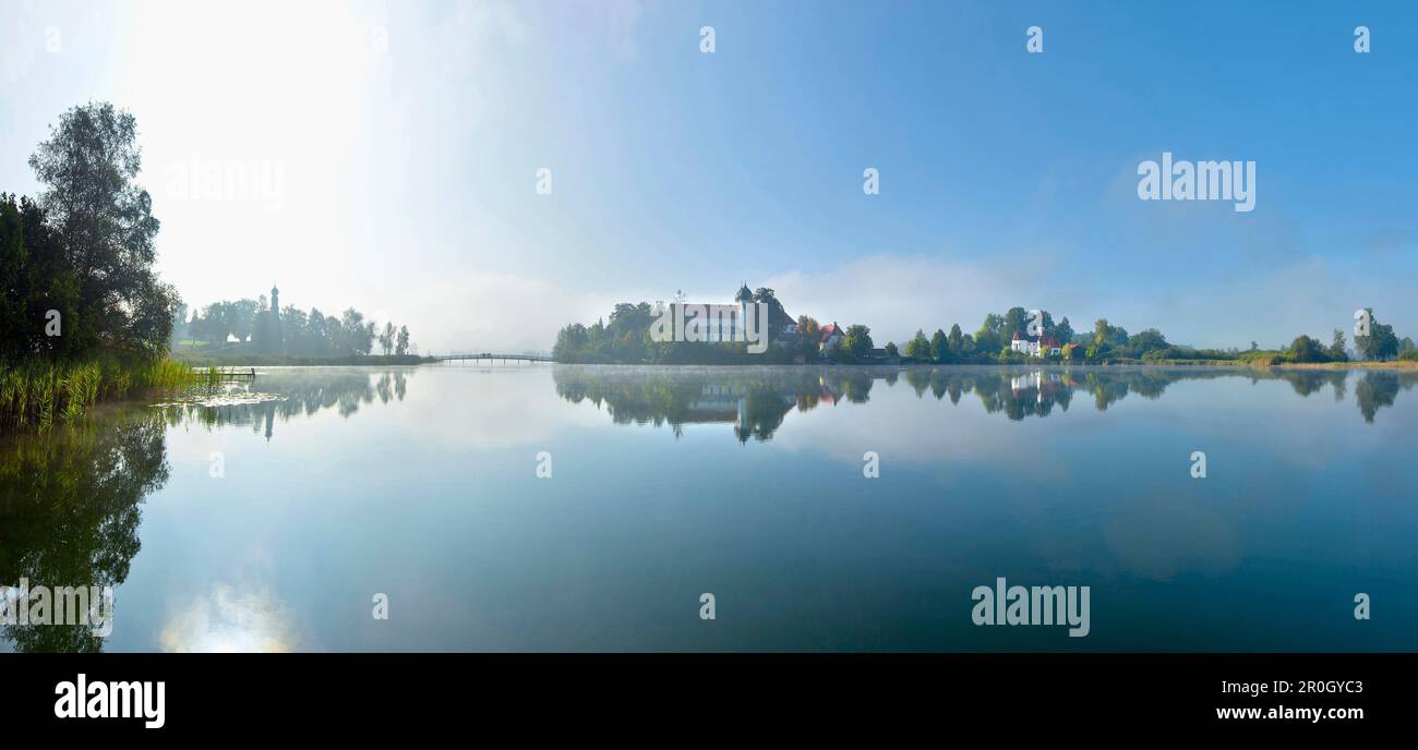 Seeon Abbey, Seeon-Seebruck, Chiemgau, Upper Bavaria, Germany Stock Photo