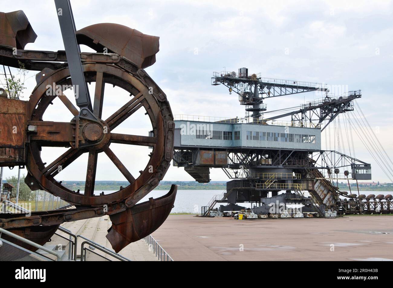 Brown coal museum Ferropolis, SaxonyAnhalt, Germany, Europe Stock