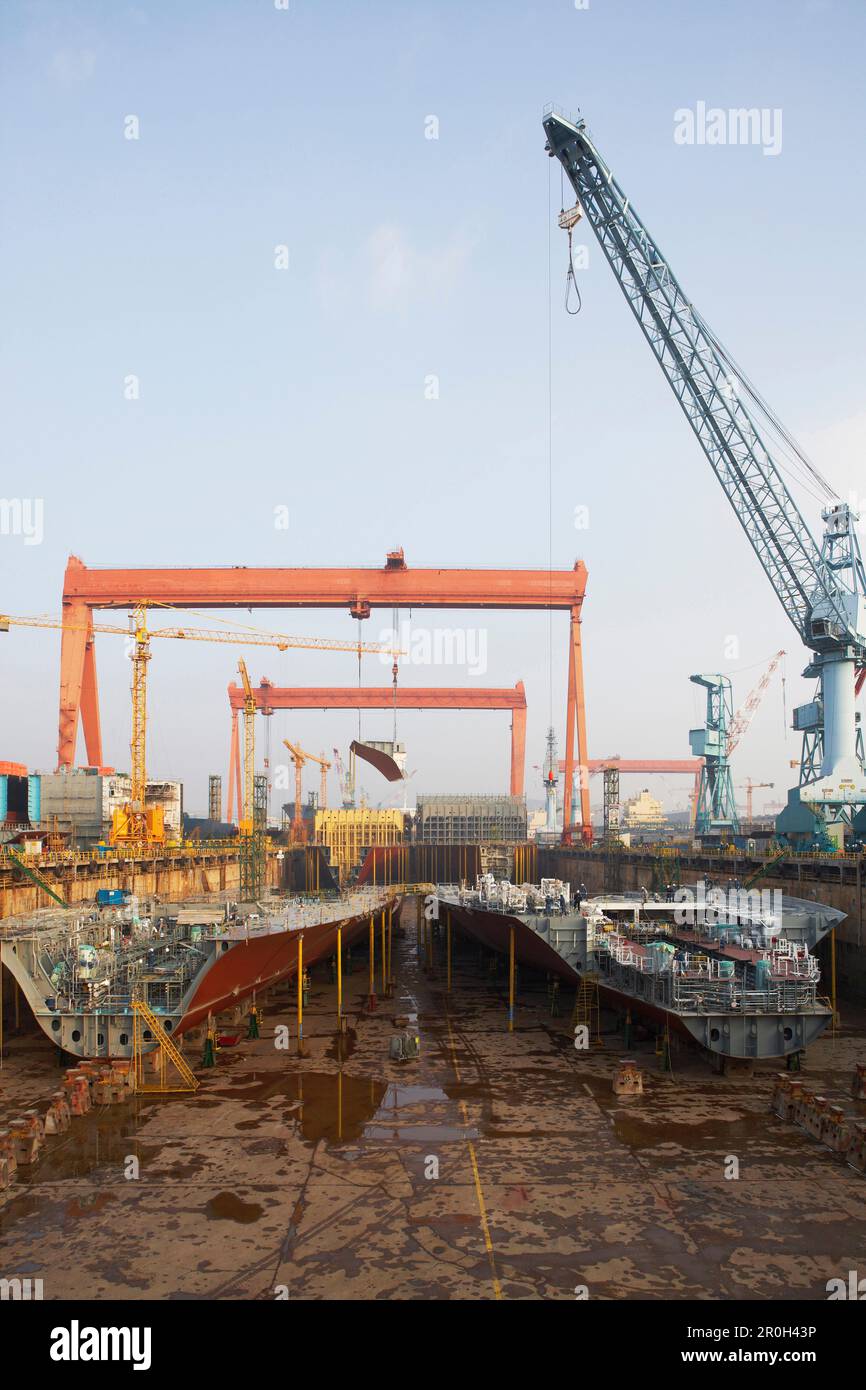 Insight into the drydocks of the largest shipyard in the world in