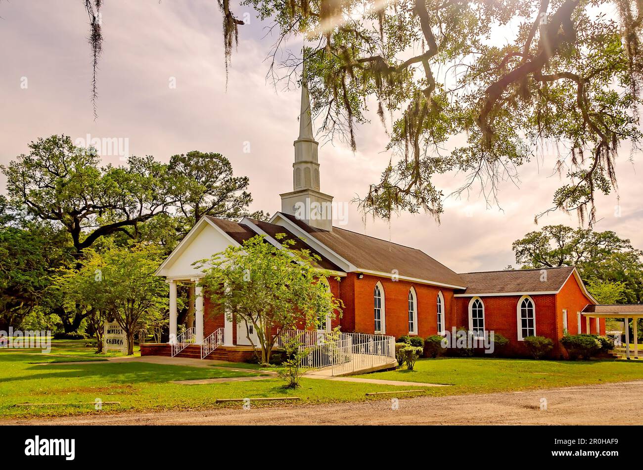 First Baptist Church of Bayou La Batre is pictured, May 2, 2023, in