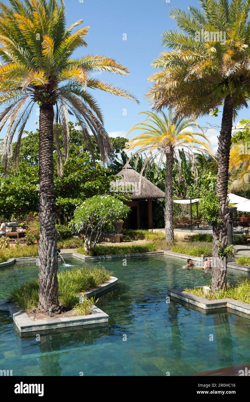 MAURITIUS, Chemin Grenier, South Coast, one of the swimming pools at