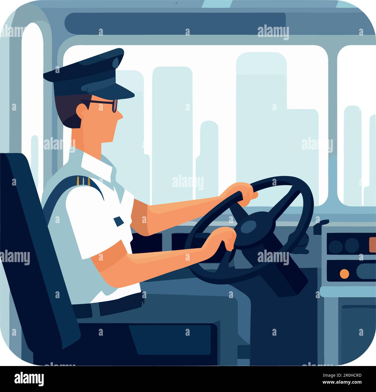 Men driving vector car in traffic jam isolated Stock Vector Image Art Men driving vector car in traffic jam isolated Stock Vector Image Art