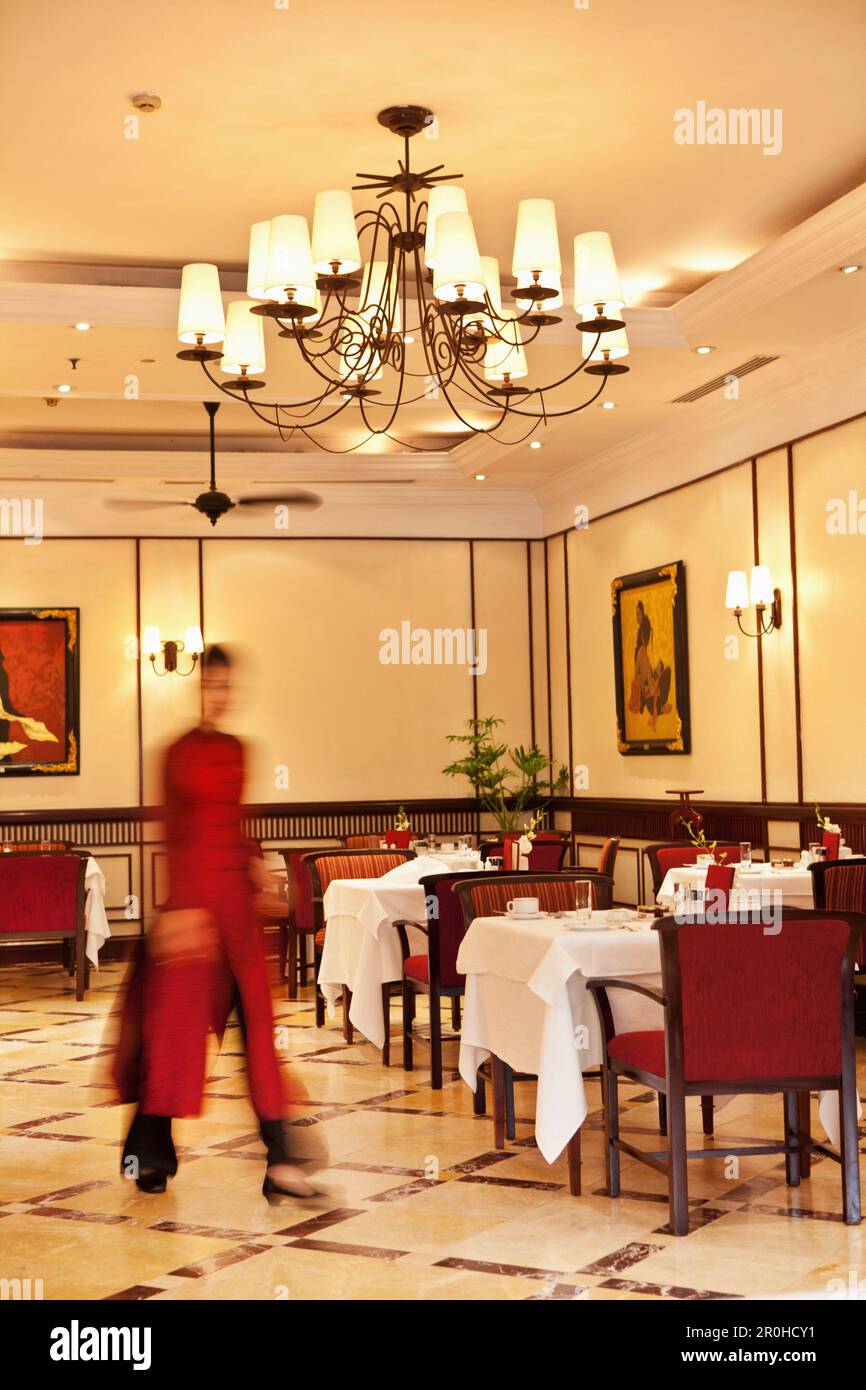 VIETNAM, Hanoi, Sofitel Metropole Hotel, one of the dining rooms at the