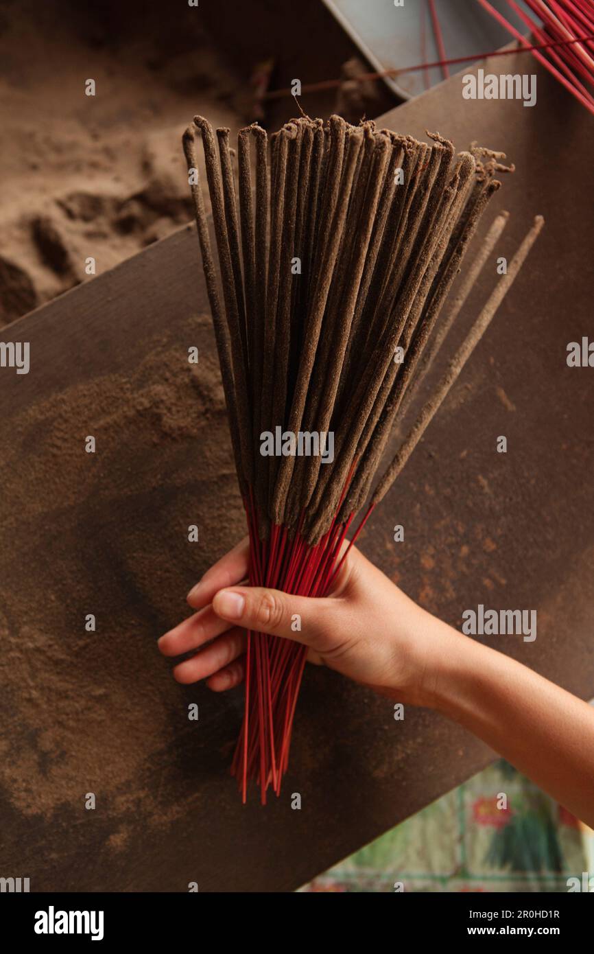 Incense woman hold hi-res stock photography and images - Alamy