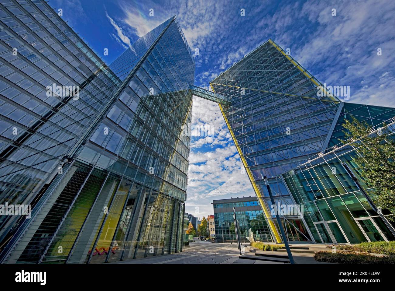 office buildings of LVM insurance, Germany, North Rhine-Westphalia, Munster Stock Photo
