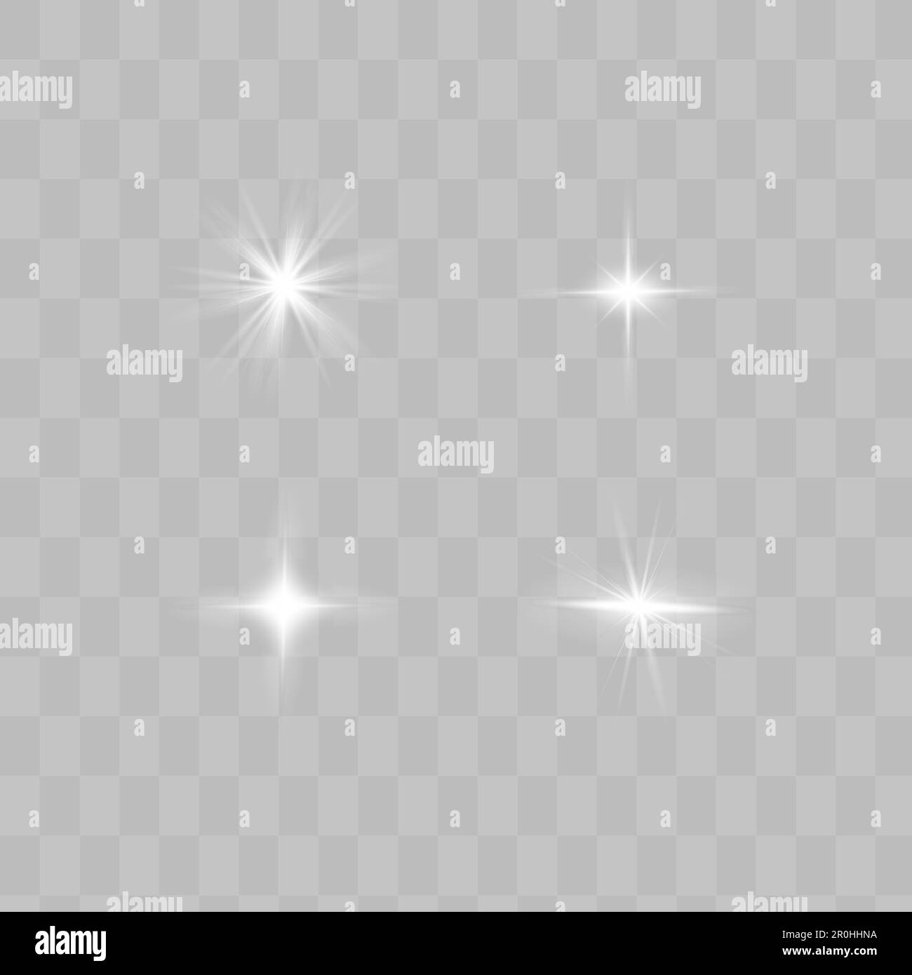 Vector Neon Light Effect. White glowing light explodes .Bright Star