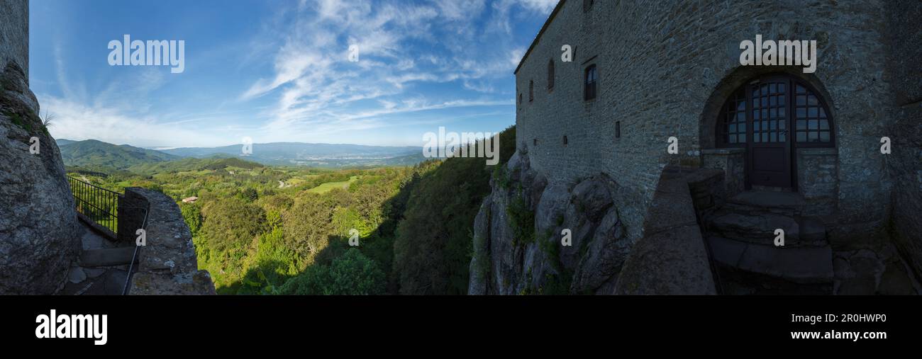 View from La Verna, Franciscan monastary on Monte Penna, St.