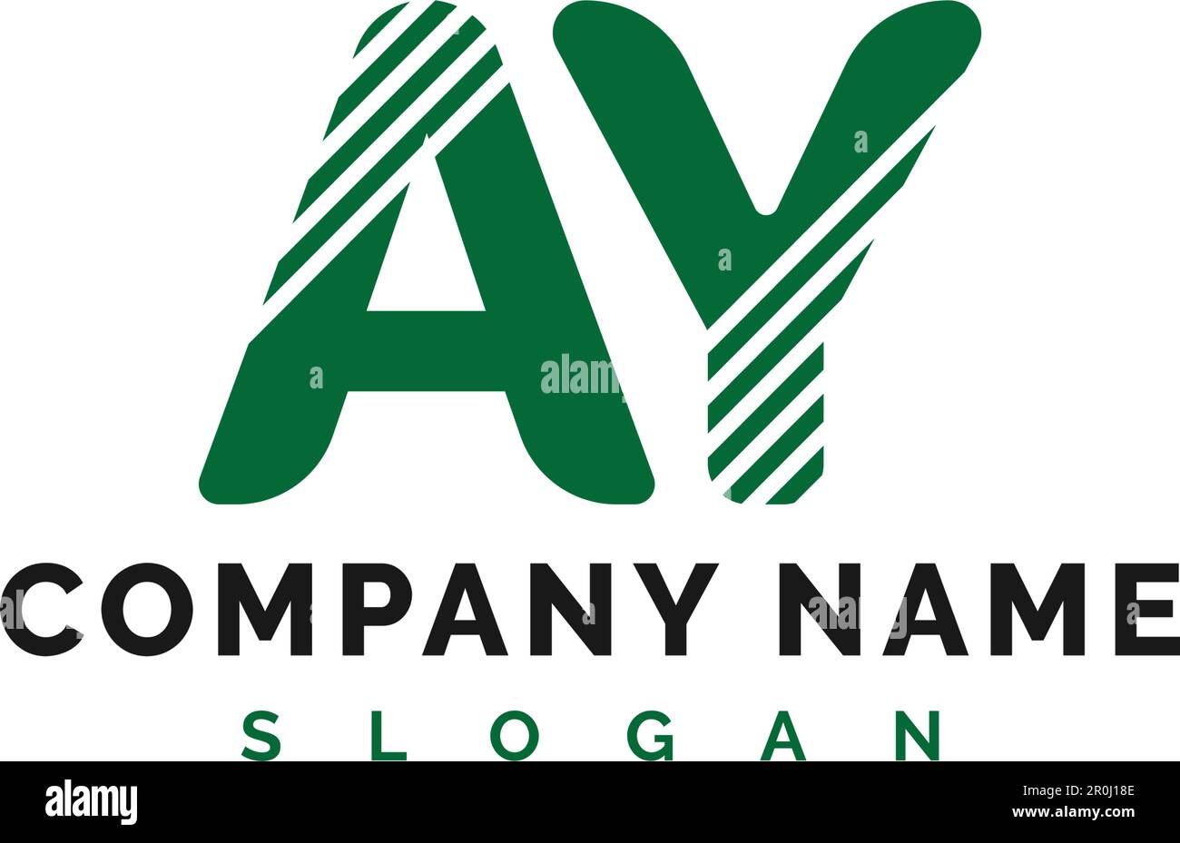 AY Logo Design. AY Letter Logo Icon Vector Illustration - Vector Stock