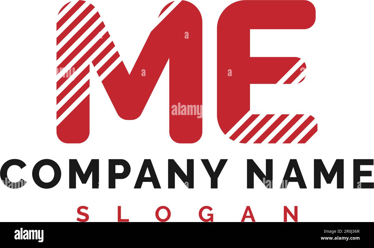 ME Letter Logo Design. ME letter logo Vector Illustration - Vector