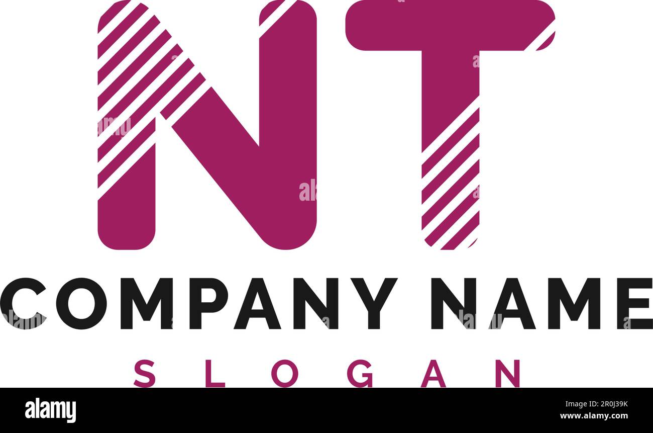 NT Letter Logo Design. NT letter logo Vector Illustration - Vector Stock Vector