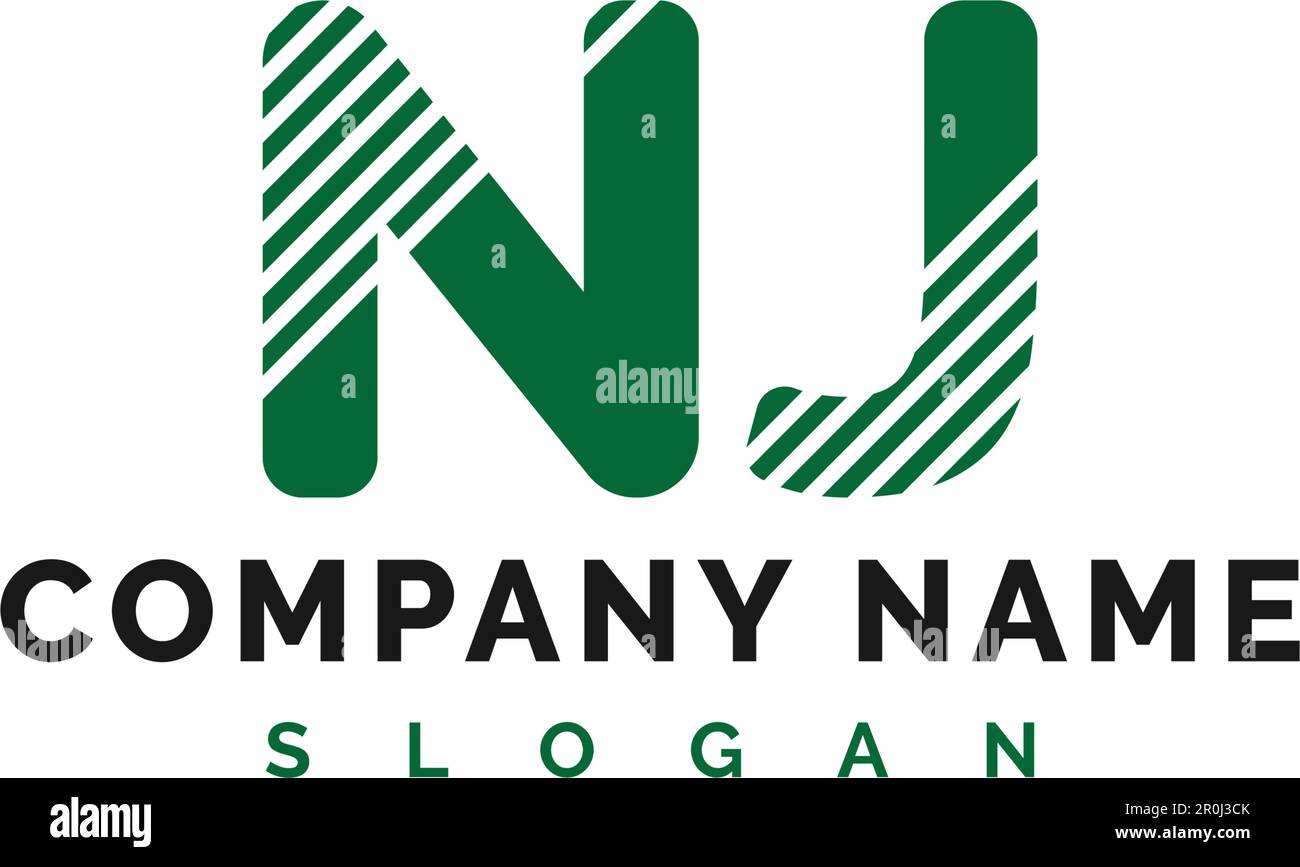 NJ Letter Logo Design. NJ letter logo Vector Illustration Vector