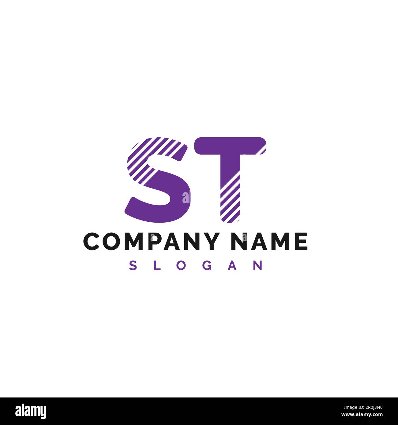 ST Letter Logo Design. ST letter logo Vector Illustration - Vector Stock Vector