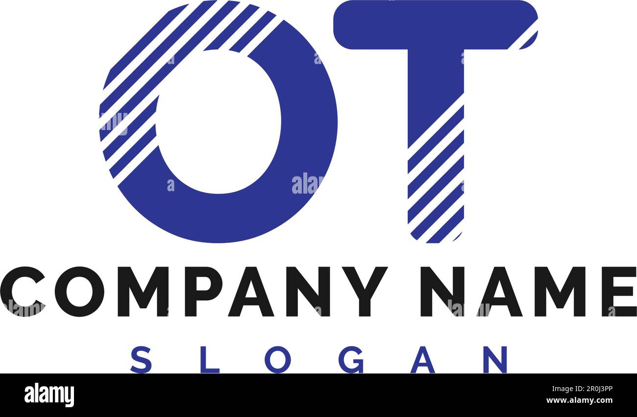 OT Letter Logo Design. OT letter logo Vector Illustration - Vector Stock Vector