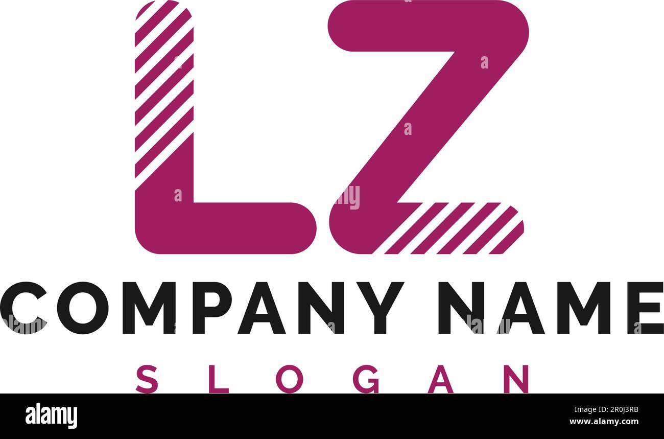 LZ Letter Logo Design. LZ letter logo Vector Illustration - Vector Stock Vector