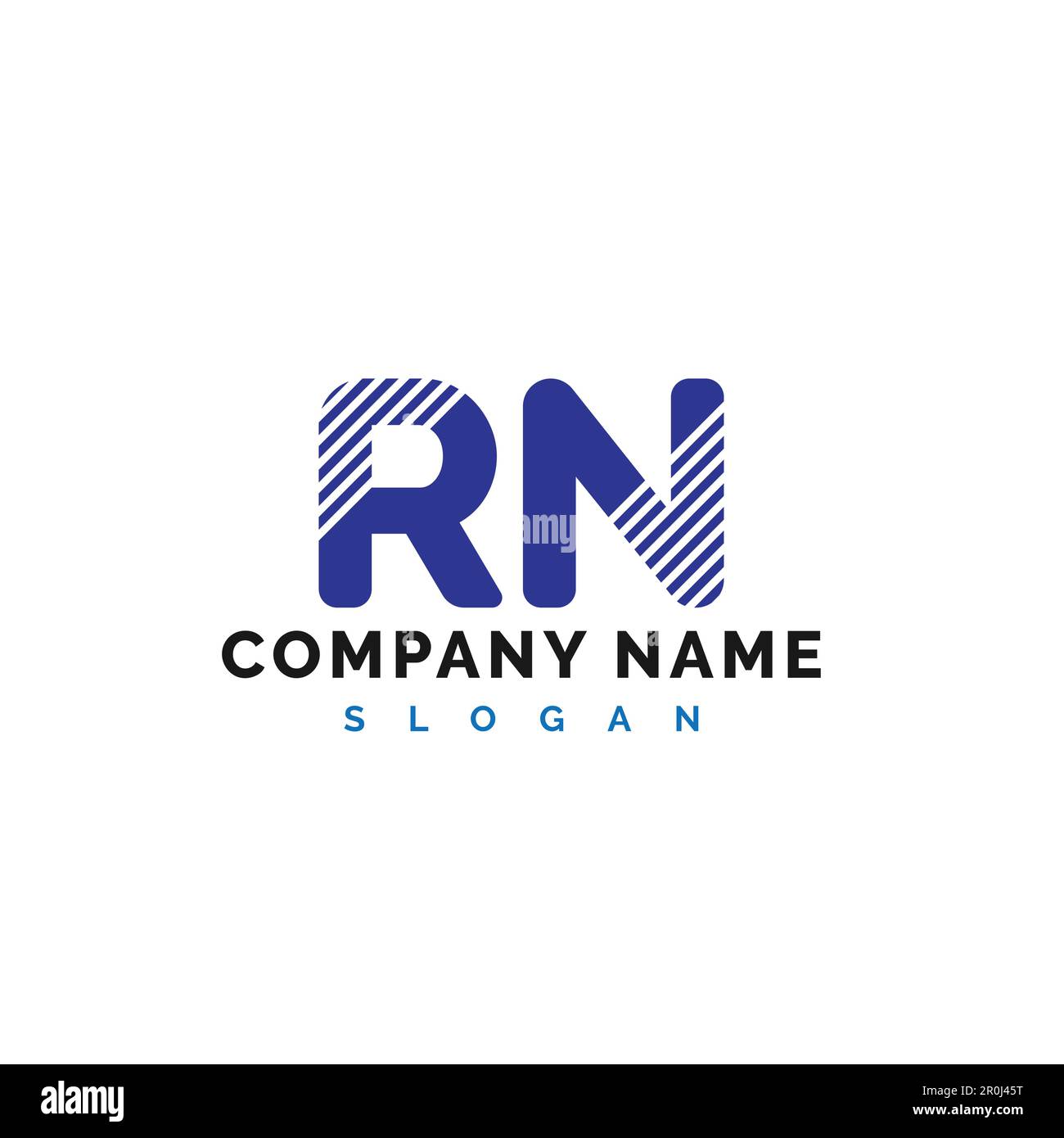 RN Letter Logo Design. RN letter logo Vector Illustration - Vector Stock Vector