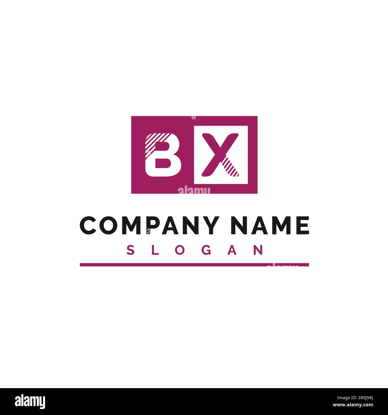 BX Logo Design. BX Letter Logo Vector Illustration - Vector Stock ...