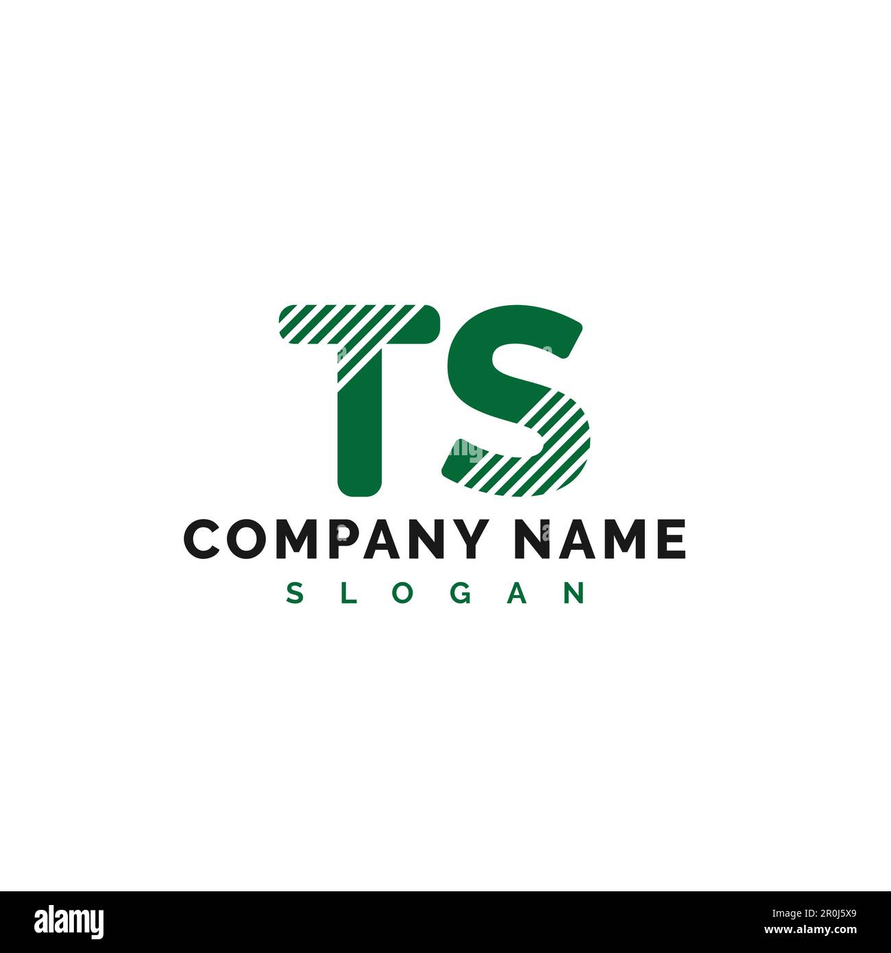 TS Letter Logo Design. TD letter logo Vector Illustration - Vector Stock Vector