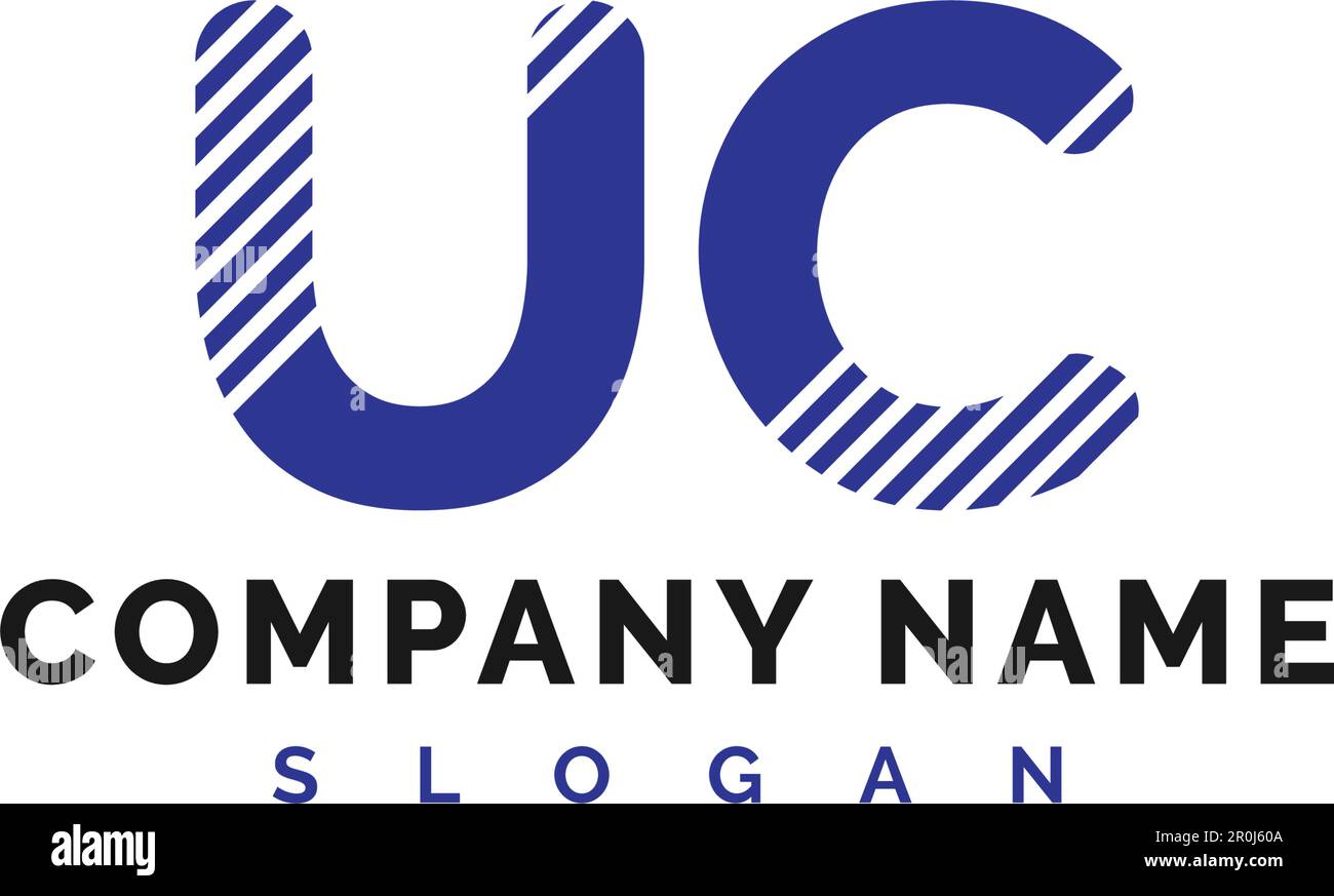 UC Letter Logo Design. UC Letter Logo Vector Illustration - Vector Stock Vector