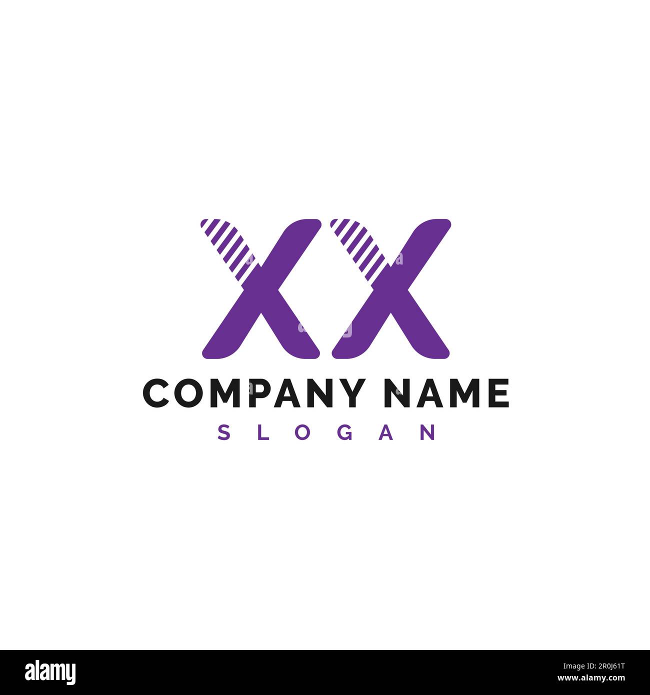 XX Letter Logo Design. XX Letter Logo Vector Illustration - Vector