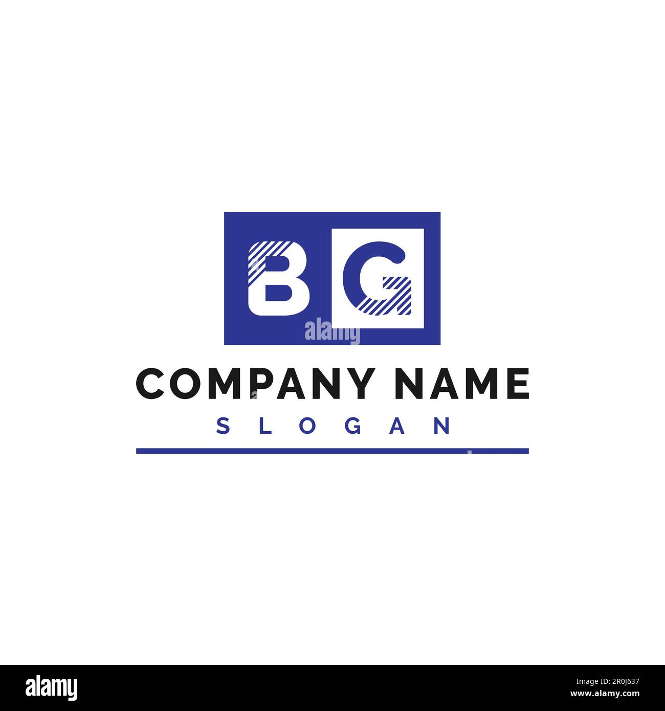 BG Letter Logo Design. BG Letter Logo Vector Illustration - Vector Stock Vector