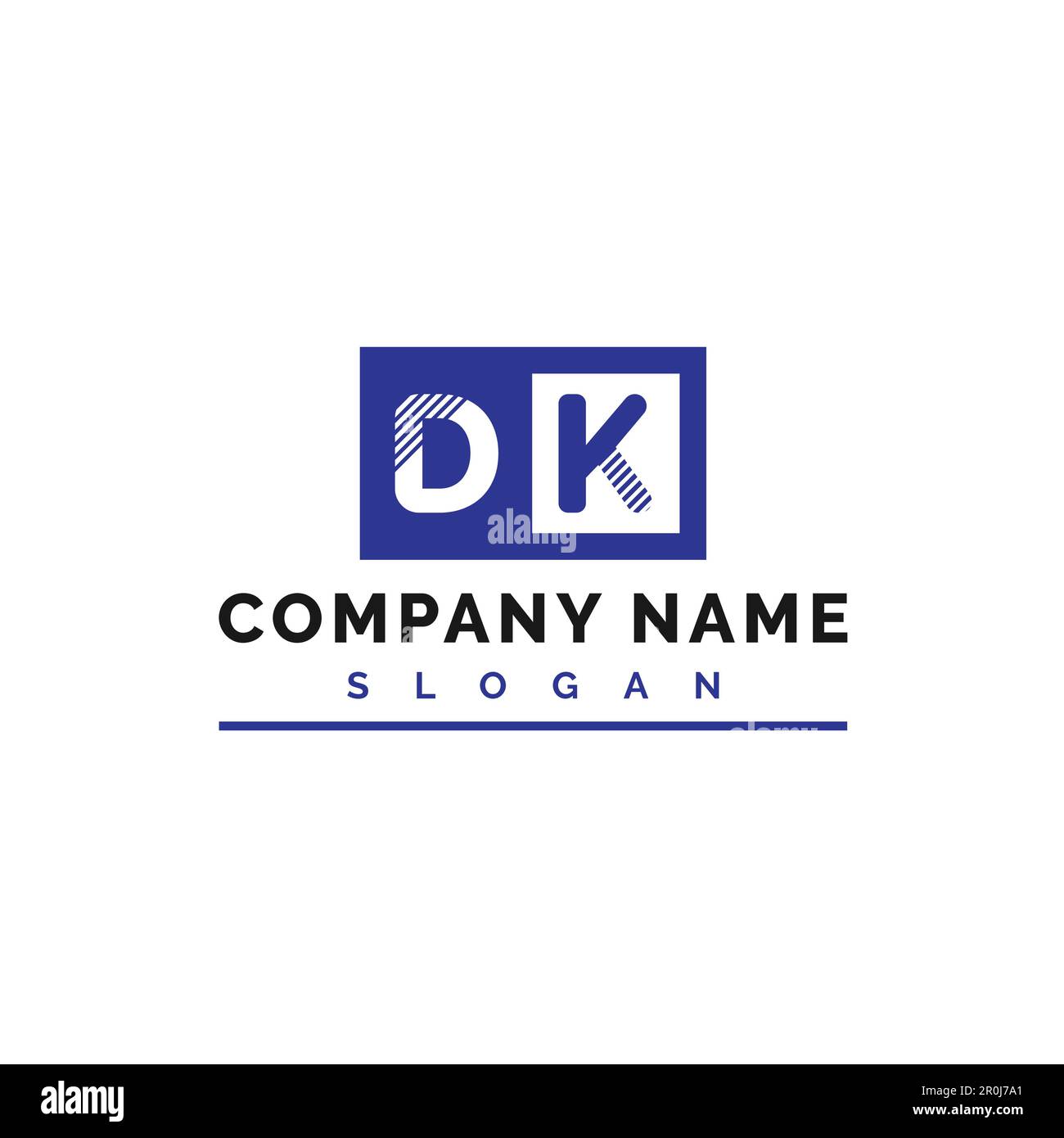 DK Logo Design. DK Letter Logo Vector Illustration - Vector Stock ...
