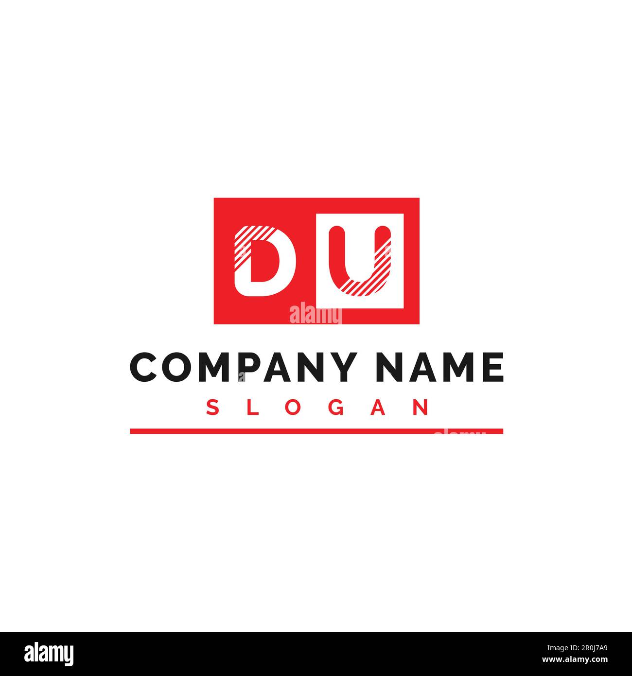 DU Logo Design. DU Letter Logo Vector Illustration - Vector Stock Vector