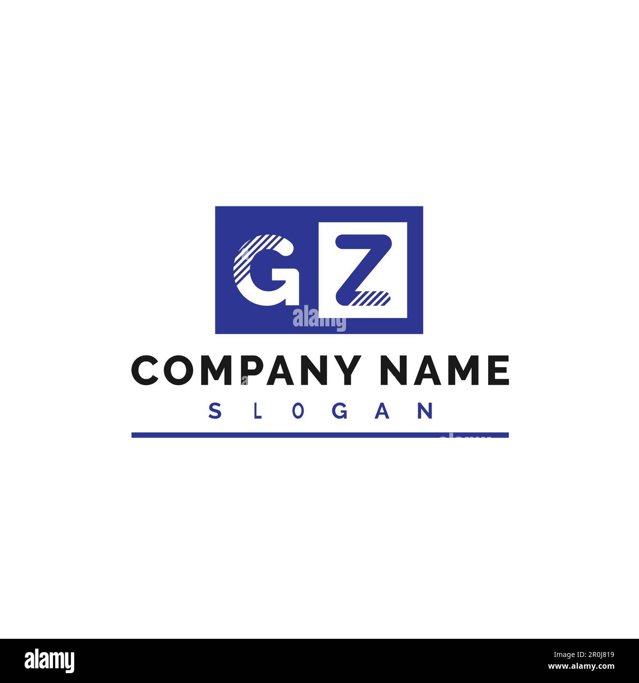 GZ Letter Logo Design. GZ Letter Logo Vector Illustration - Vector ...