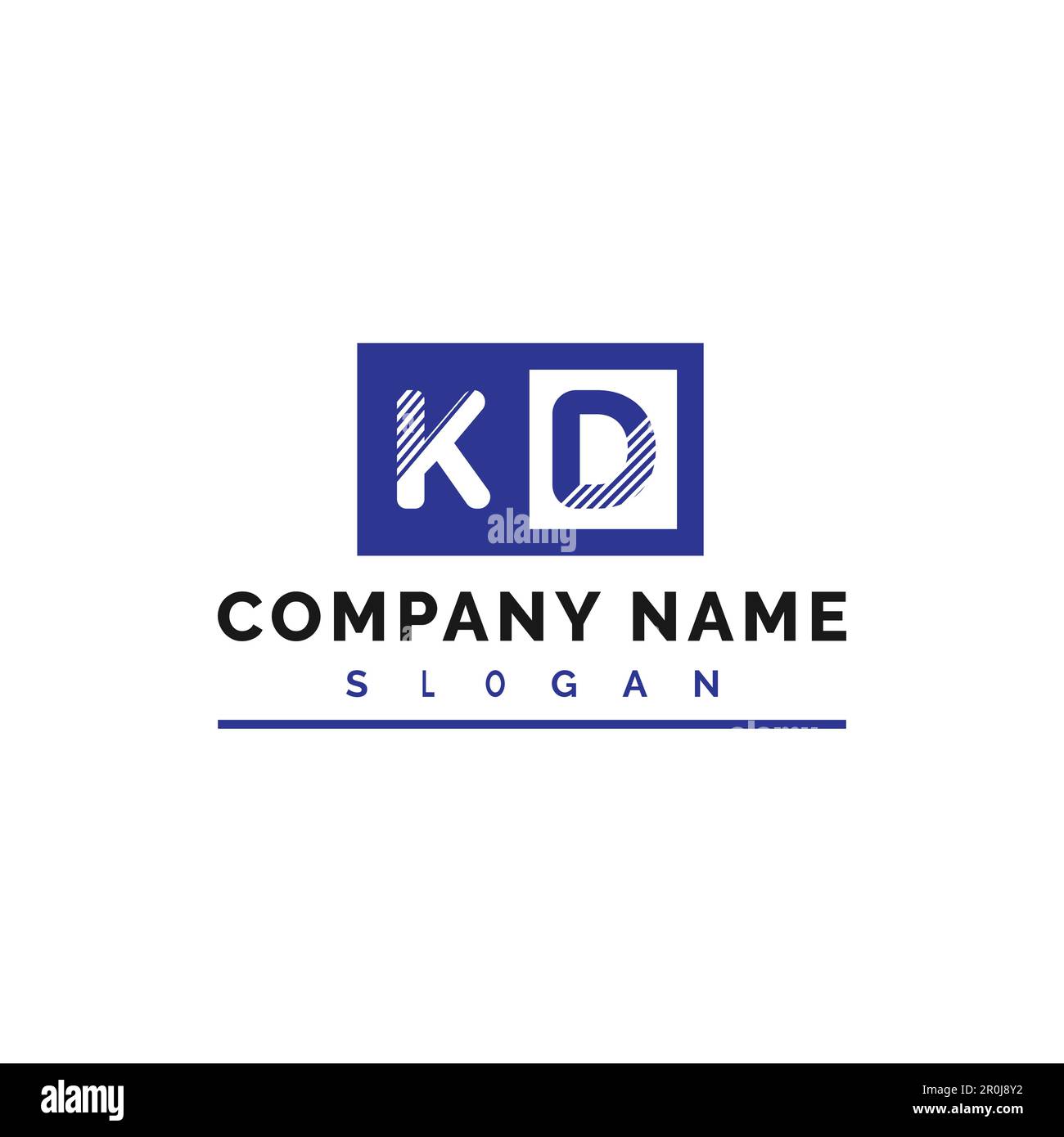 KD Letter Logo Design. KD Letter Logo Vector Illustration - Vector Stock Vector