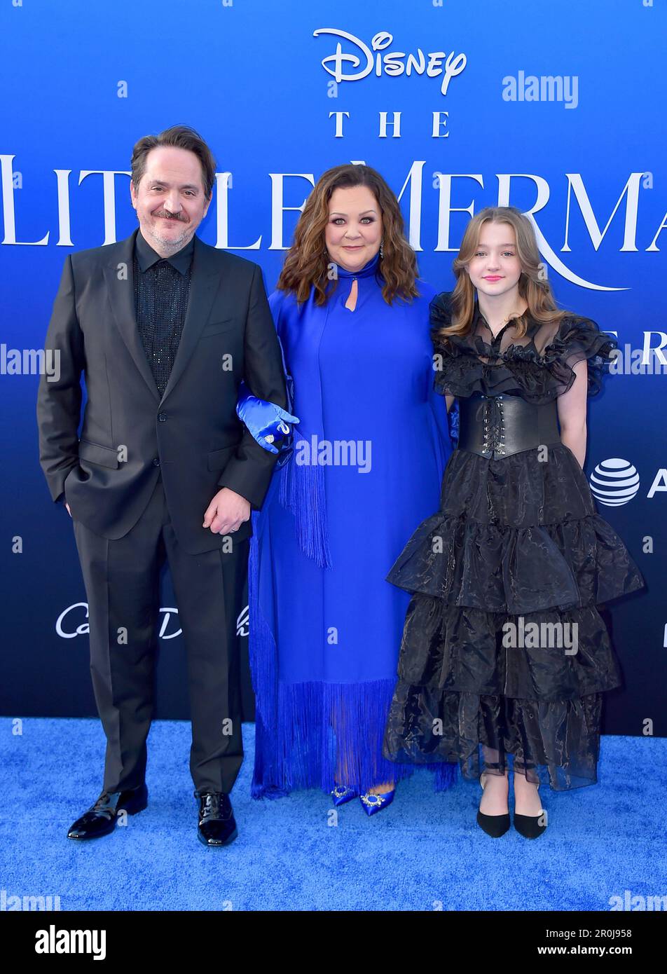 Ben Falcone, from left, Melissa McCarthy and daughter Falcone