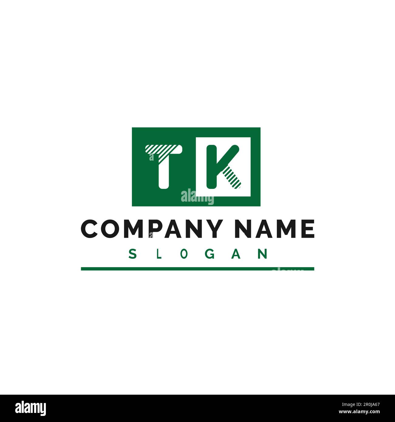 TK Logo Design. TK Letter Logo Vector Illustration - Vector Stock Vector