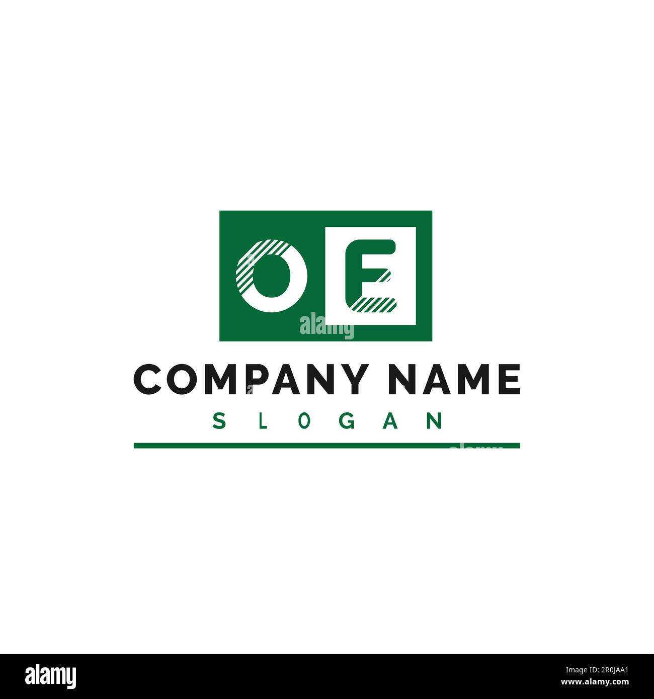 OE Logo Design. OE Letter Logo Vector Illustration - Vector Stock Vector