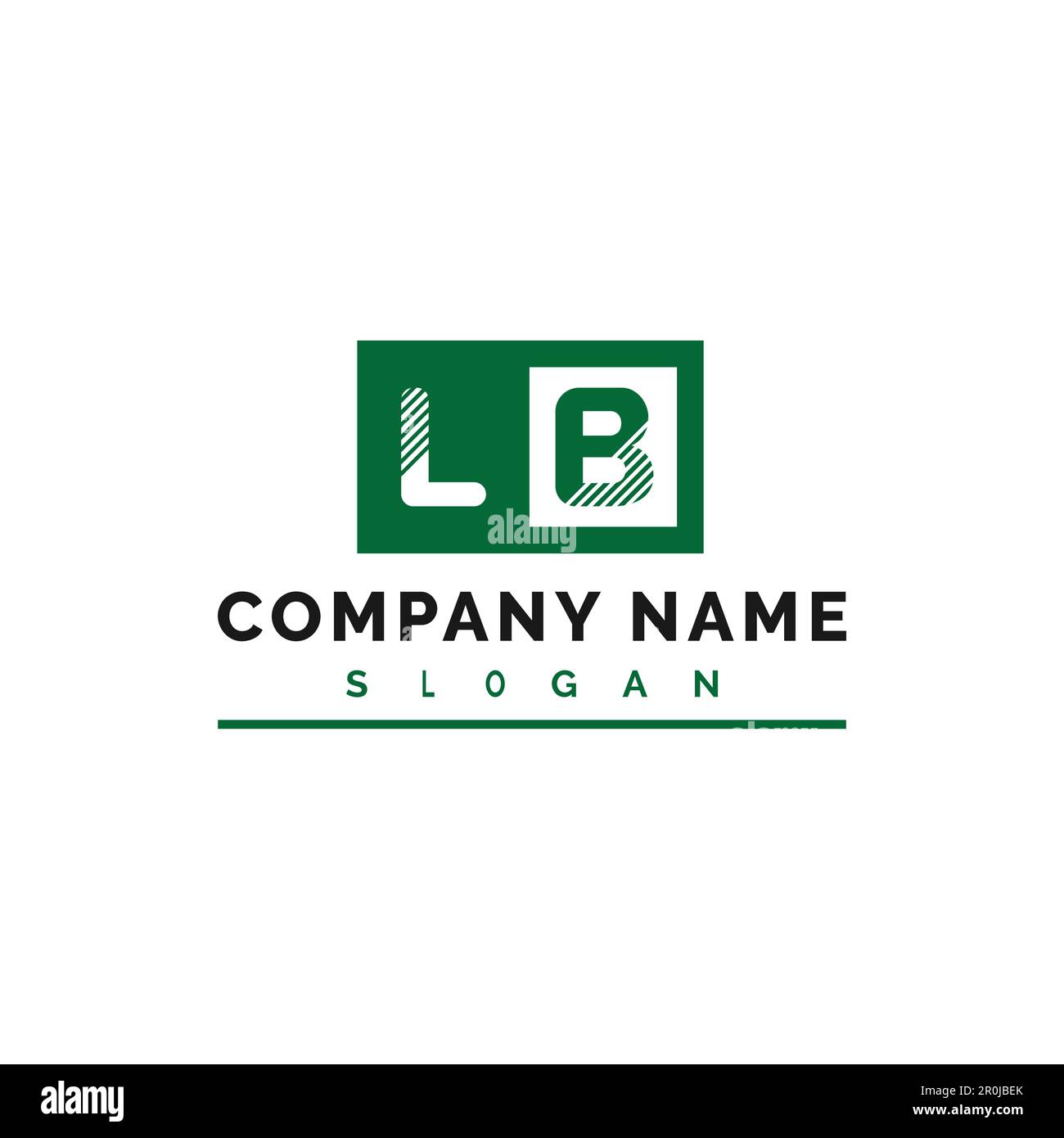 LB Letter Logo Design. LB Letter Logo Vector Illustration - Vector Stock Vector