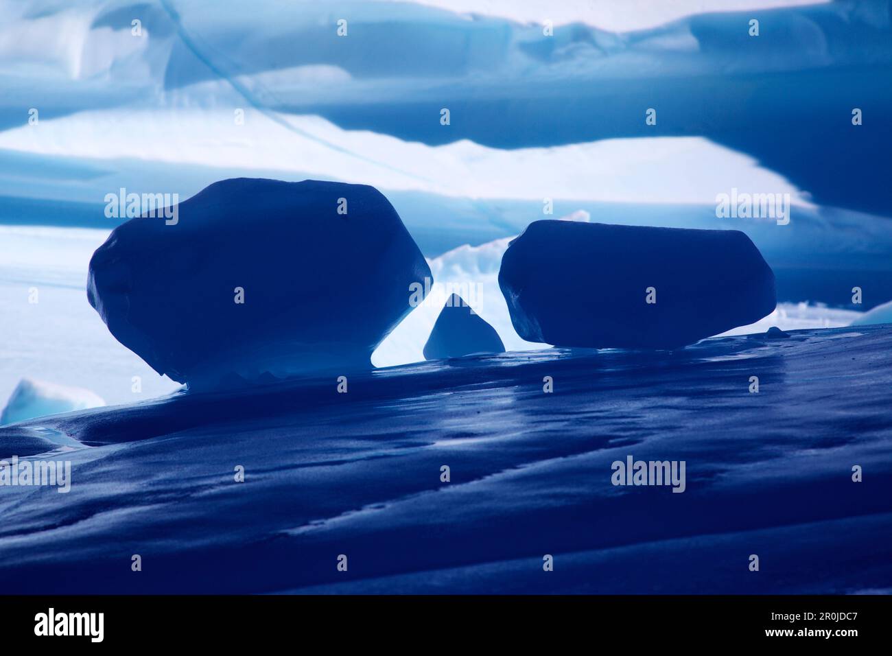 Detailaufnahme, Eisberg, Ostgrönland, Greenland Stock Photo