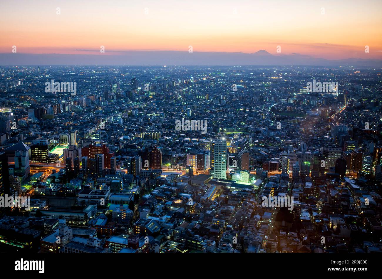 Tokyo cityscape mt fuji hi-res stock photography and images - Alamy