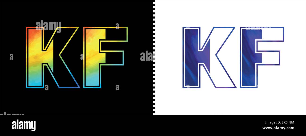 Kf logo design hi-res stock photography and images - Alamy