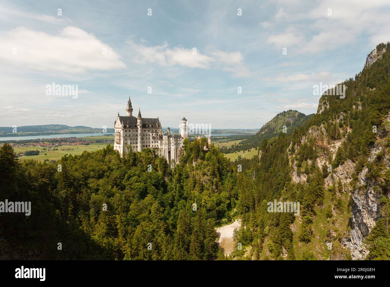 Neuschwanstein Castle, 19th century, royal castle of King Ludwig II ...