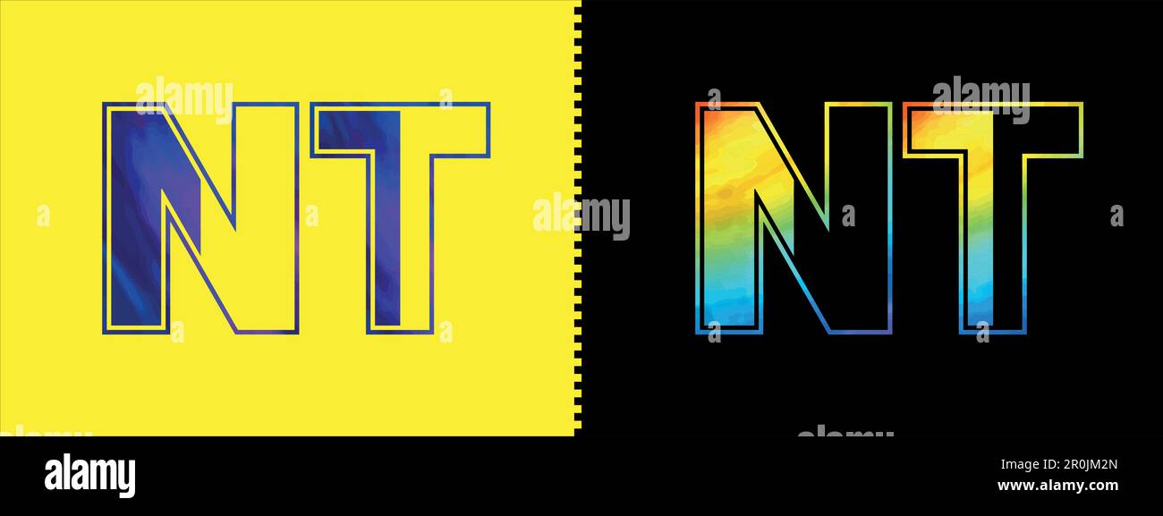 Initial letter NT logo Icon vector design template. Premium luxurious ...