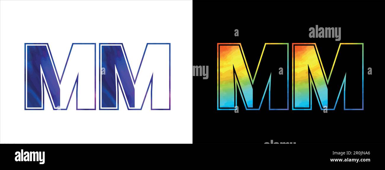 Premium Vector  Letter mm logo vector