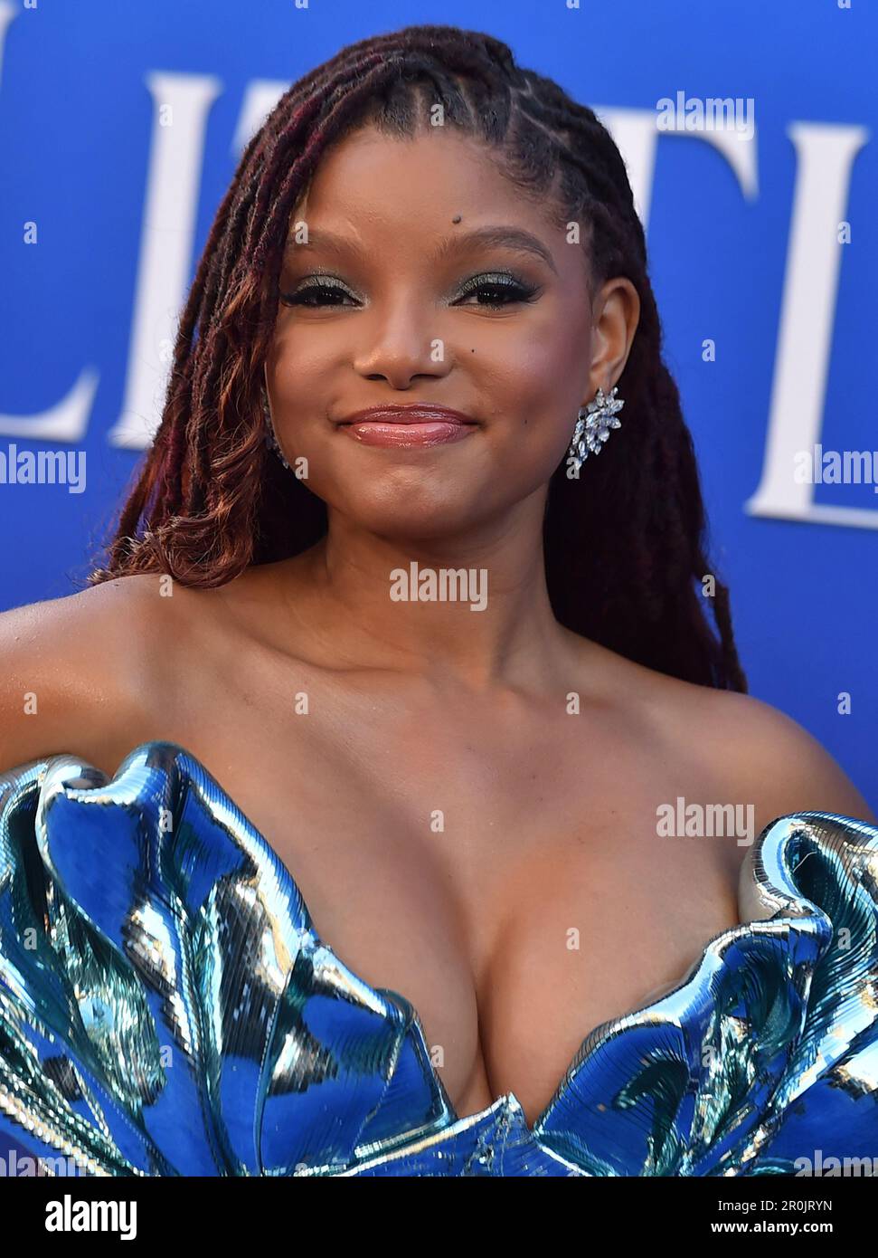 Halle Bailey arrives at the world premiere of "The Little Mermaid" on