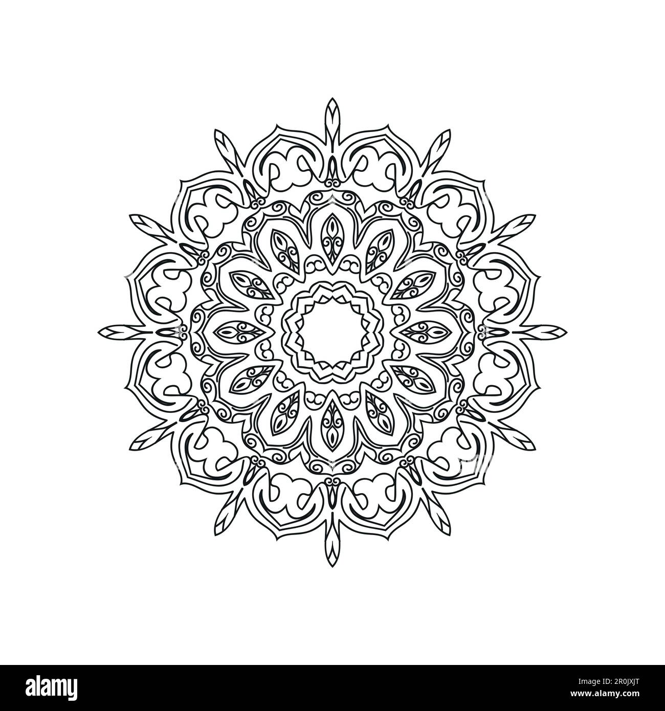 Black and white flower mandala vector Stock Vector Image & Art - Alamy