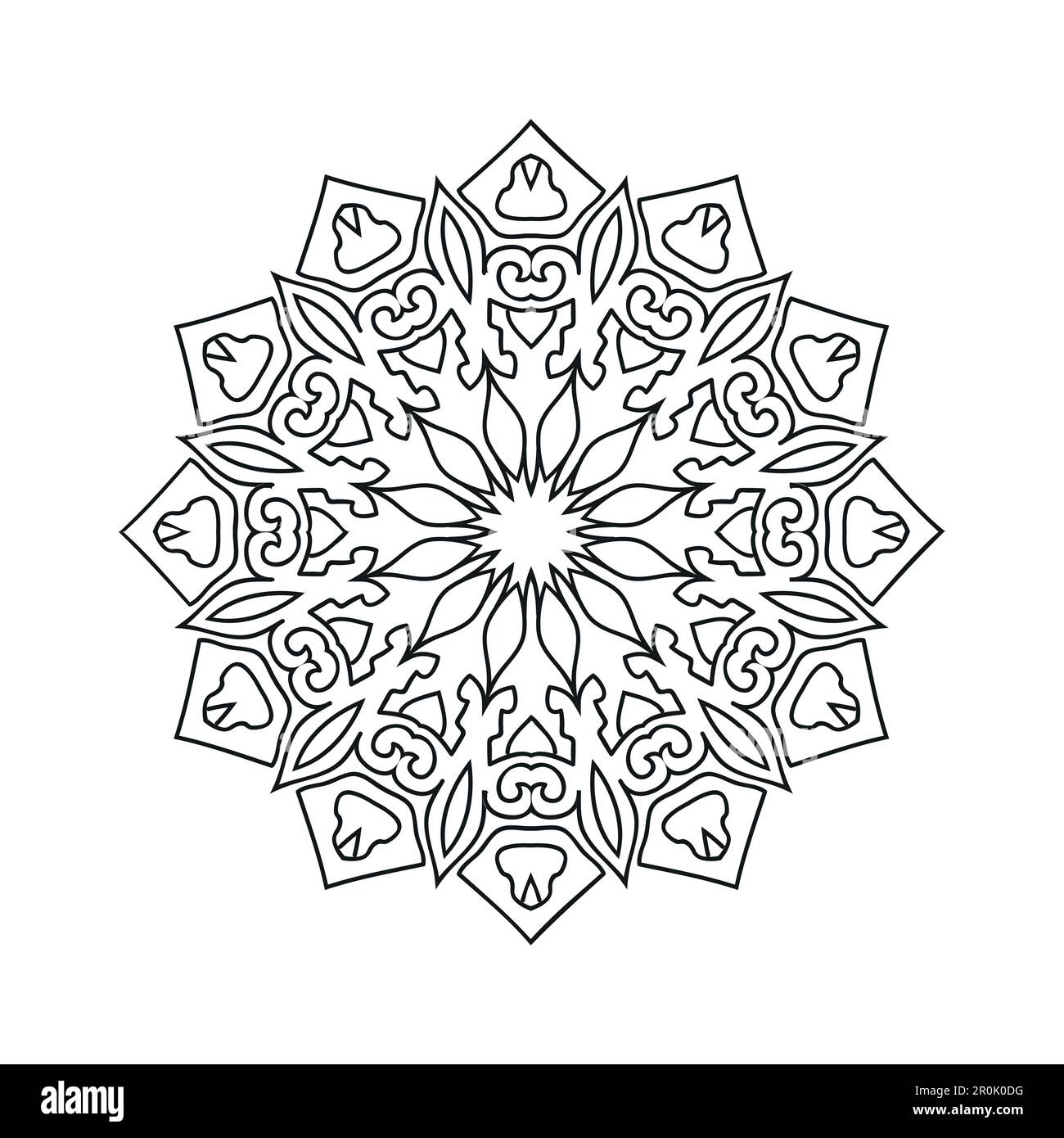 New flower mandala art vector illustration Stock Vector Image & Art - Alamy