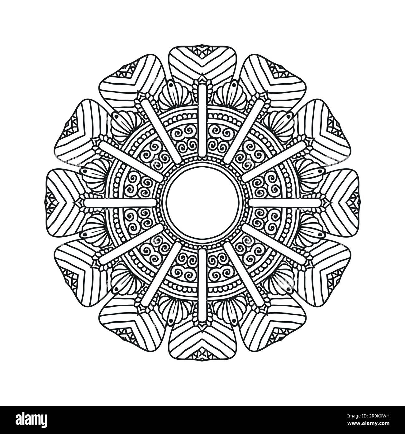 Flower Mandala background design vector illustration Stock Vector Image ...