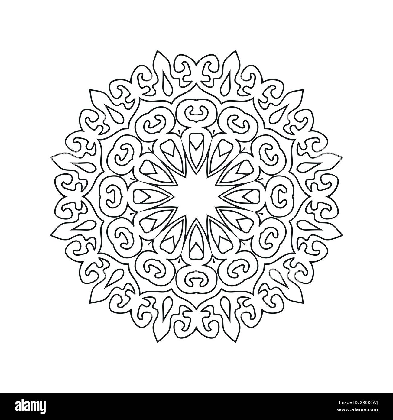 Black and white flower mandala designs Stock Vector Image & Art - Alamy
