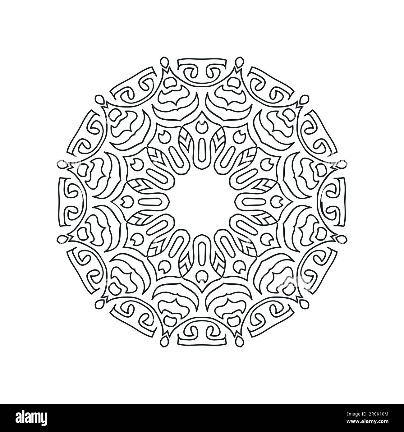 Black and white flower mandala designs Stock Vector Image & Art - Alamy