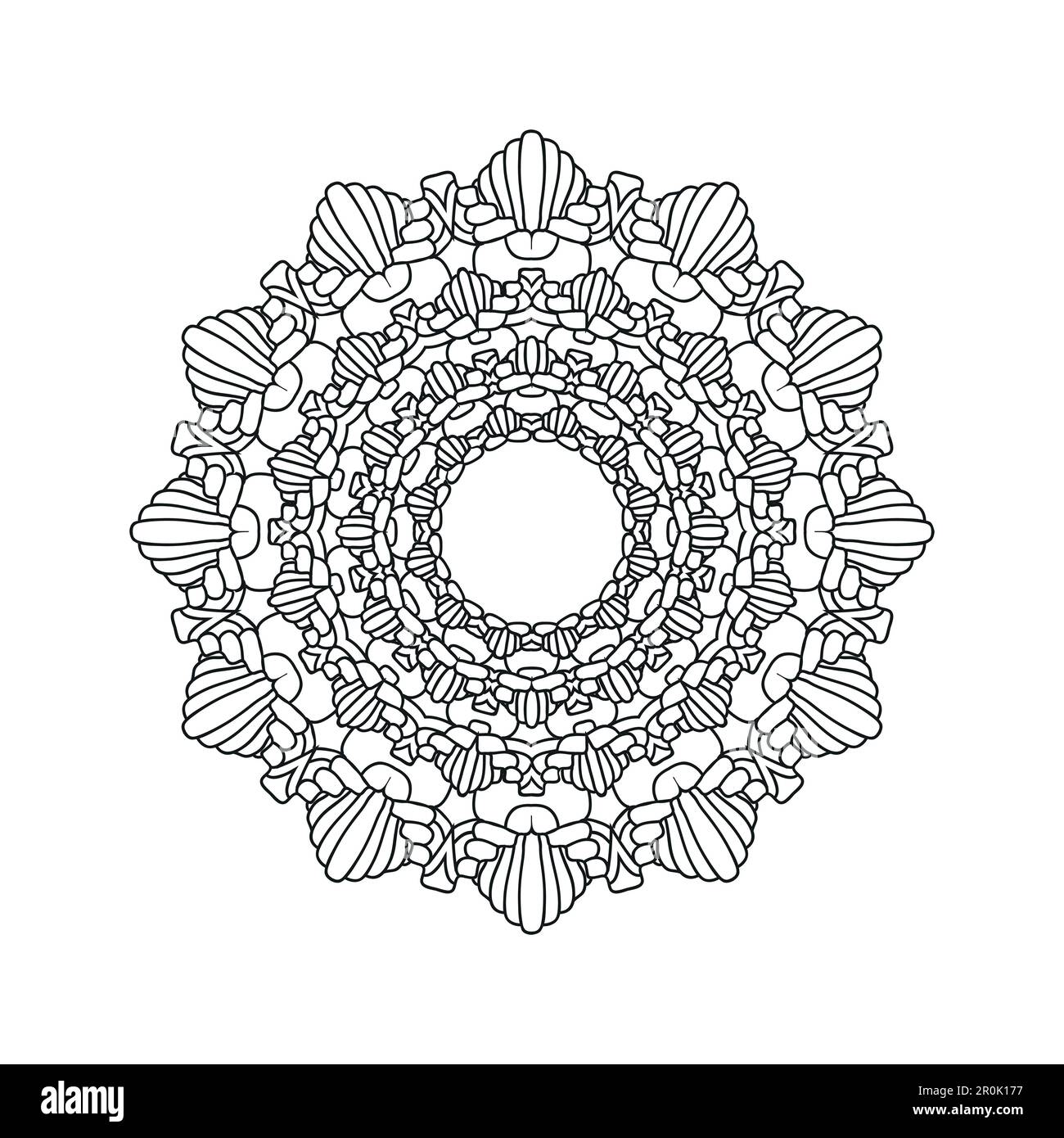 Black and white flower mandala designs. New mandala art vector ...