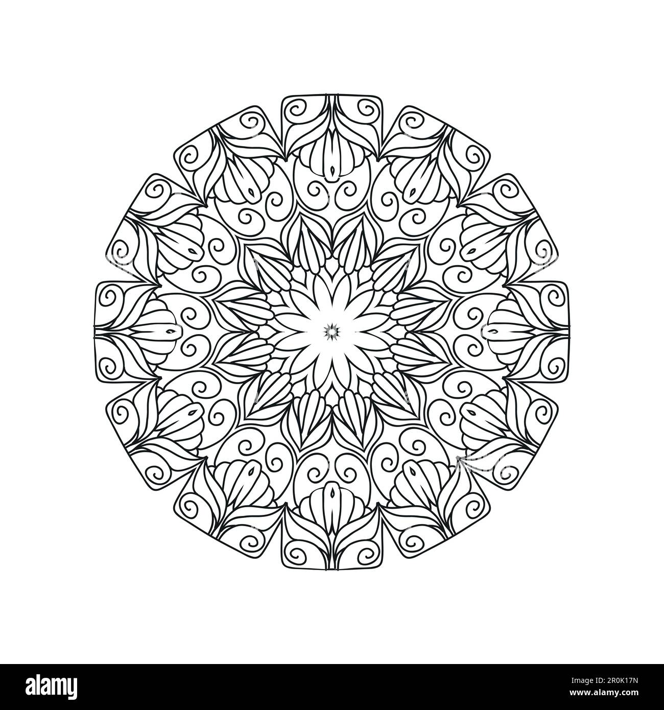 Flower Mandala background design vector illustration Stock Vector Image ...