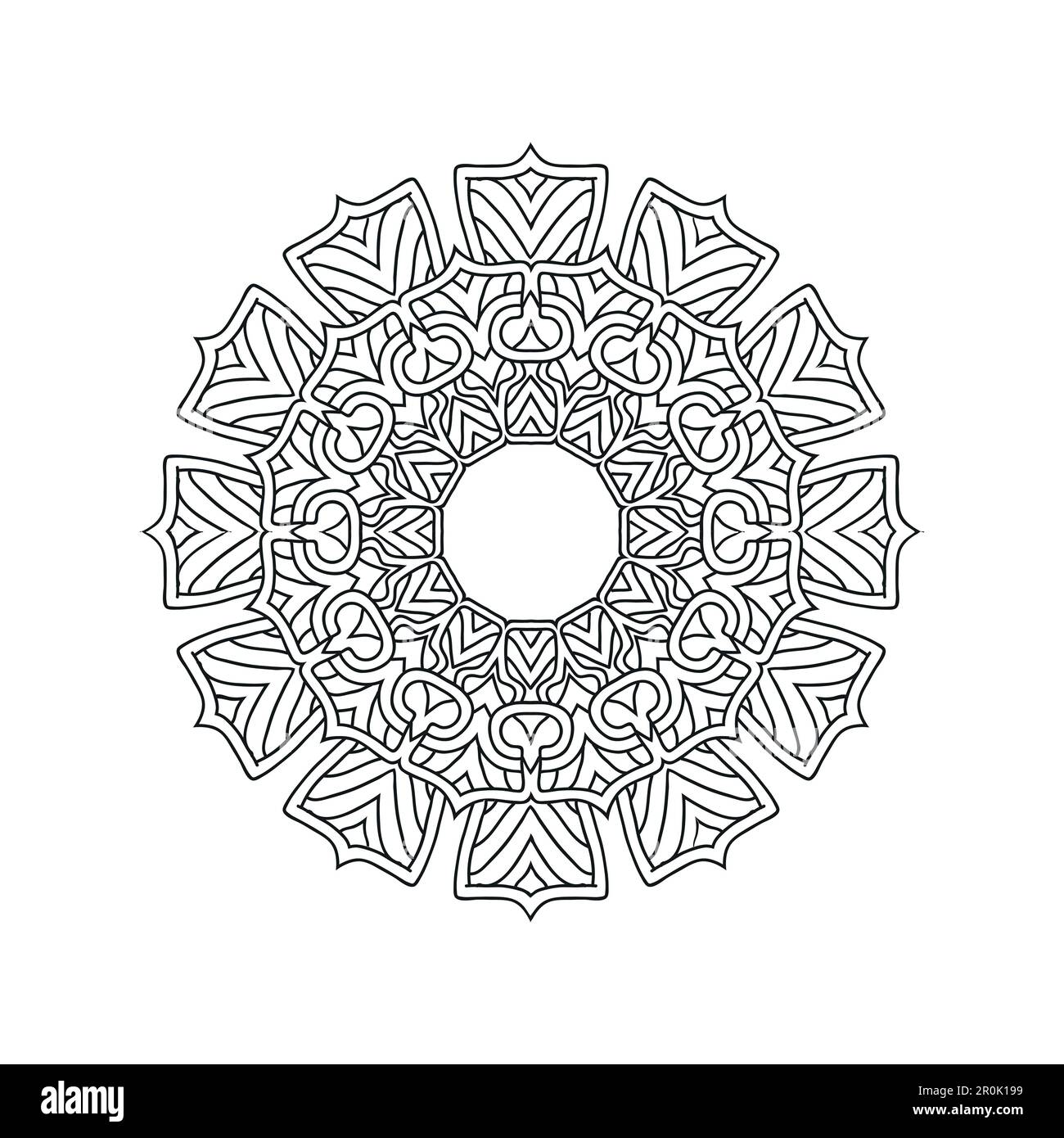 Black and white flower mandala designs. New mandala art vector ...